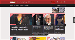 Desktop Screenshot of animeshinbun.com